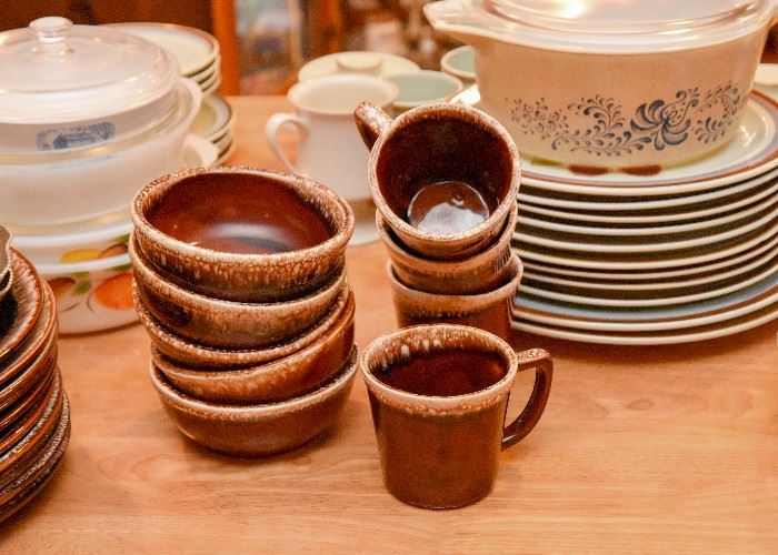 Brown Stoneware Dishes