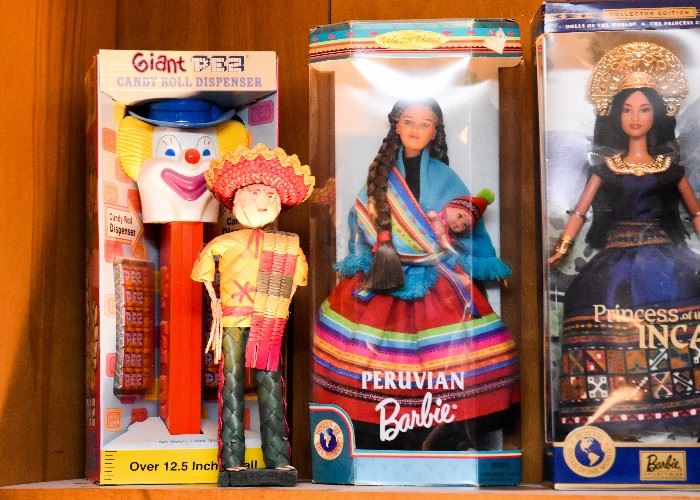 Giant Clown Pez, Ethnic Dolls, Collectible Barbie Dolls