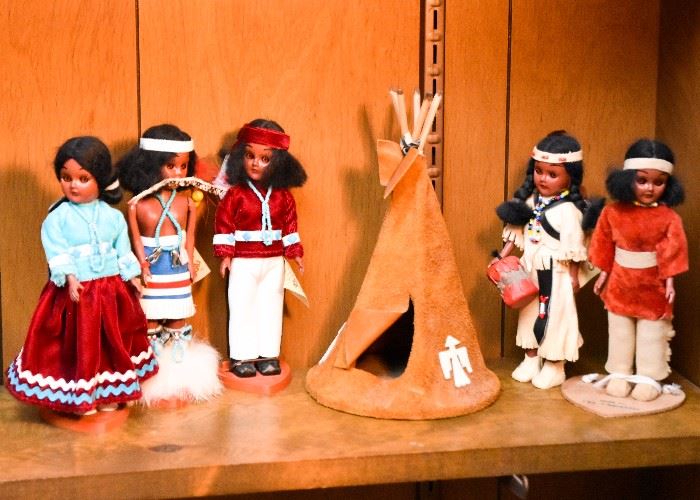 Vintage Carlson Native American Dolls