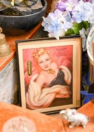 Vintage Frame with Thermometer