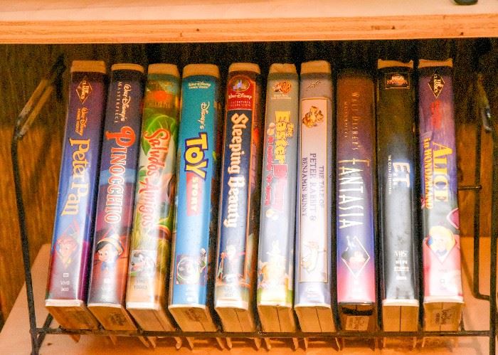 Children's VHS Tapes (Disney & Others)