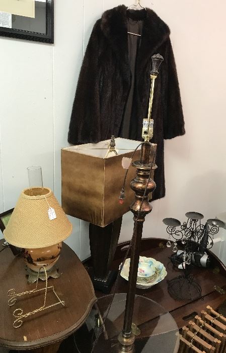 Mink coat and more lamps!
