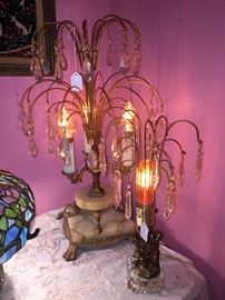 Waterfall antique lamps