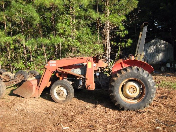 Massey Ferguson 240 tractor 960 hours with front end loader #M F 232.  Starting bid $7500.00.