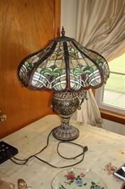 Stain glass lamp shade that needs some love