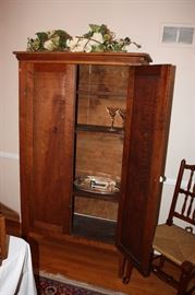 Antique walnut cabinet