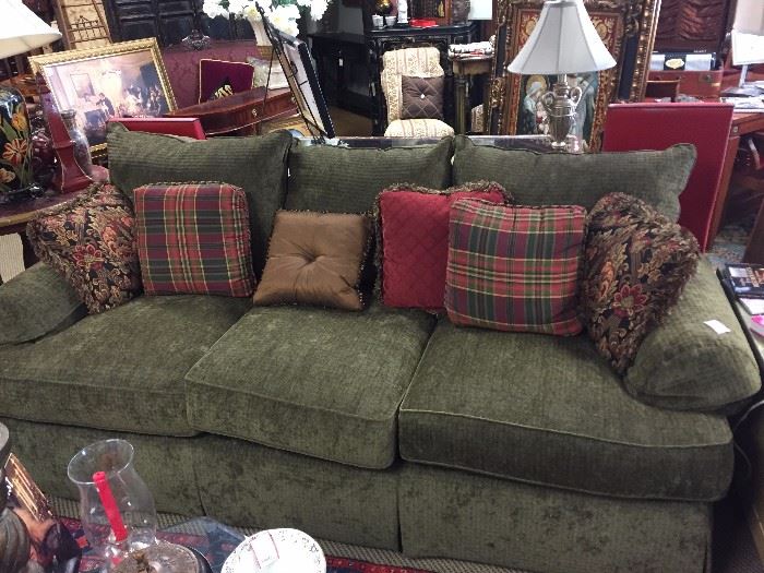Large Green Sofas (2) - $799 each 