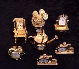 Gold Metal Clocks