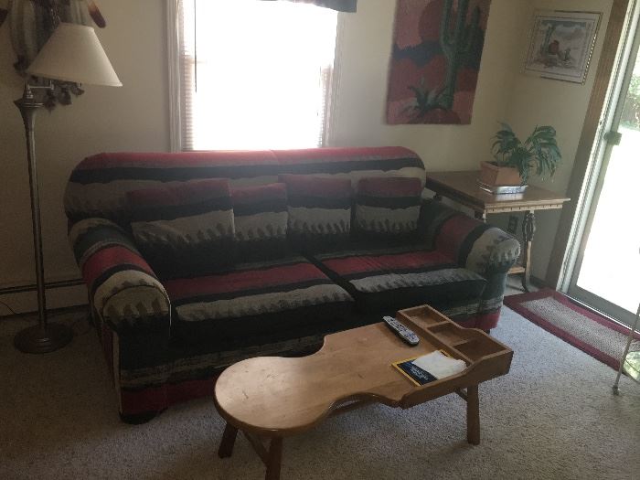 Southwestern style sofa & home decor