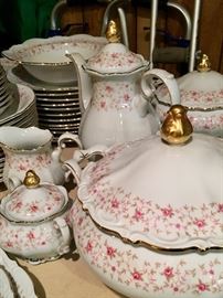 Service for 12 + Two tureens, coffee, sugar & creamer Platters & bowls