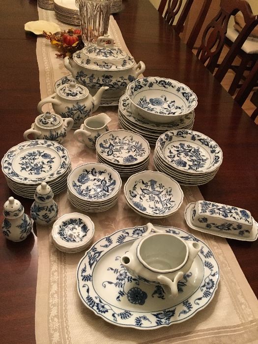 Blue Danube dishes - will be solid individually.