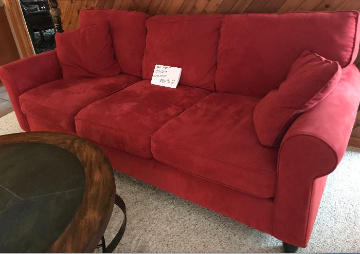 Red love seat & couch-$400 for both