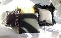 Lot 141 Black and Yellow Pillows