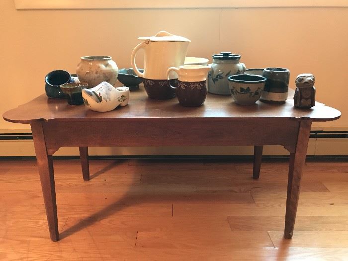 Hitchock Coffee table, beautifully crafted.  Beautiful and unique pottery from around the world.