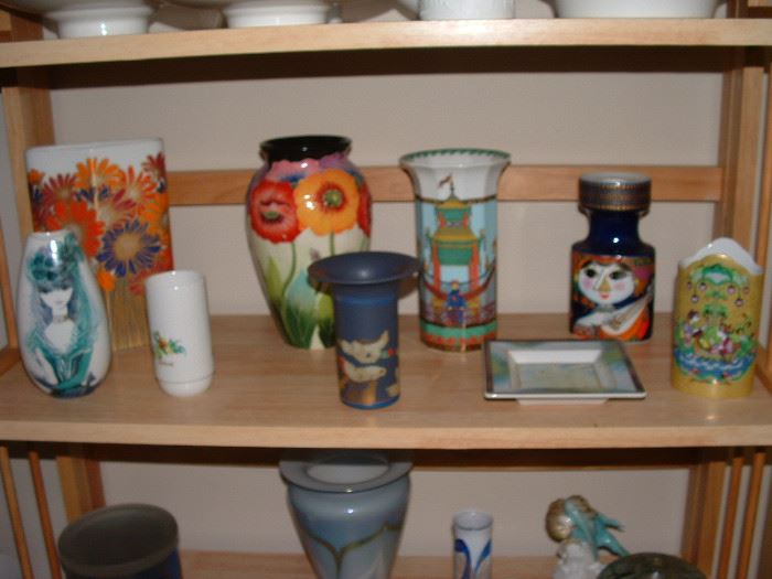 Rosenthal and art glass pieces