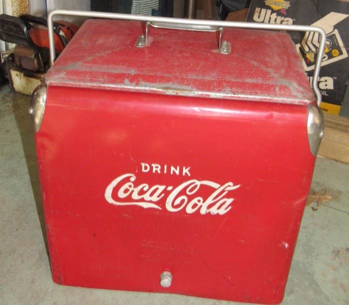 Vintage Metal Coca Cola Cooler