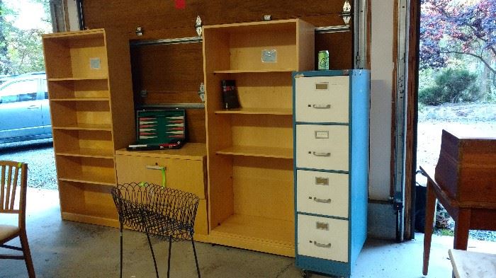 file cabinets & bookshelves