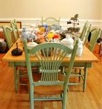 Dining room table. 7 feet long by 2 1/2 feet wide fully extended.