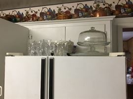 Top of refrigerator items refrigerator stays with the house