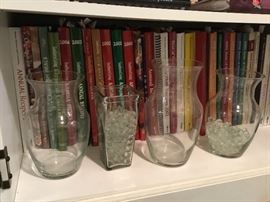 Cookbooks & vases