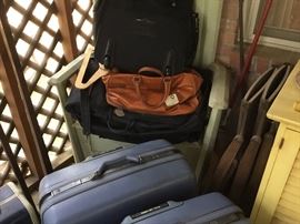 More newer and vintage suitcases