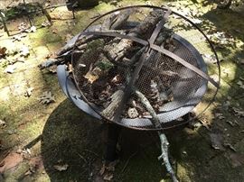 Metal Fire pit - Wood goes with it