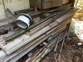 Lots of wood pieces in various sizes