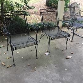 4 more wrought iron chairs