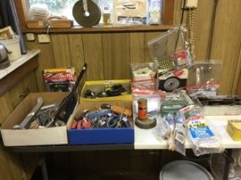 Inside the tool shed