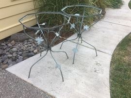 Metal outdoor table frames