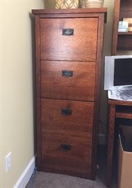Tall mission style file cabinet 