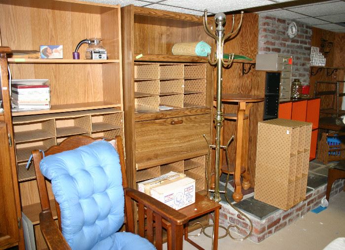 Assorted units and chair
