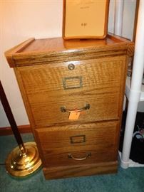 wood file cabinet