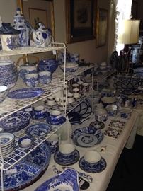 Some of the many fabulous blue & white selections