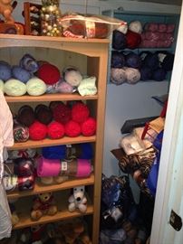 Some of the mannnnnnny skeins of yarn