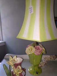 Aborable lime & pink lamp