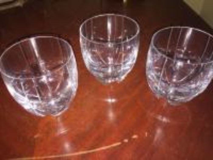 3 Baccarat glasses