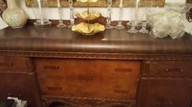 Antique buffet to match dining table