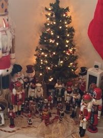 This is what an army of nut crackers looks like. Notice the big stud in the left corner. His name is Buster. 