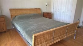 queen size bed in guest bedroom