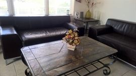 slate coffee and side table set