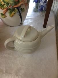art deco ceramic tea pot