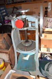 Rice press for making wine