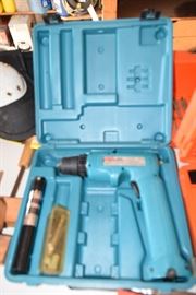Makita cordless drill and we have the battery charger