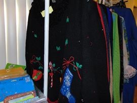 Several Christmas Sweaters