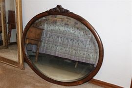 antique beveled glass mirror