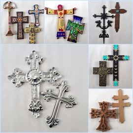 Collection of crosses, beautiful and eclectic 