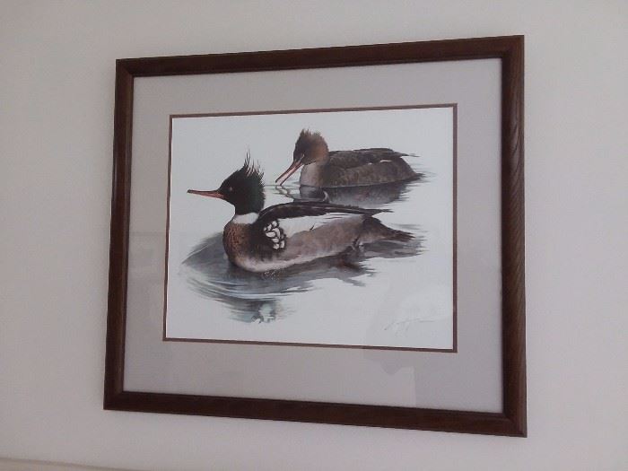 One of several Larry Hayden Signed Duck Prints $95 each