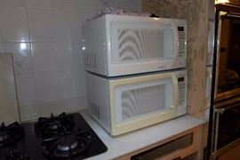 There are microwave oven all over the place.