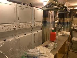 multiples of these washer/dryer units in shower room